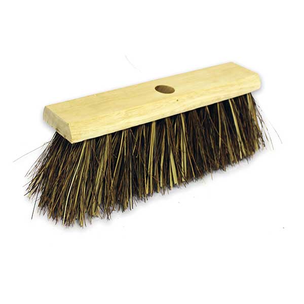 Spare and Square Brooms 13" Stiff Bassine and Cane Wooden Sweeping Broom Head BFT13.12/S - Buy Direct from Spare and Square