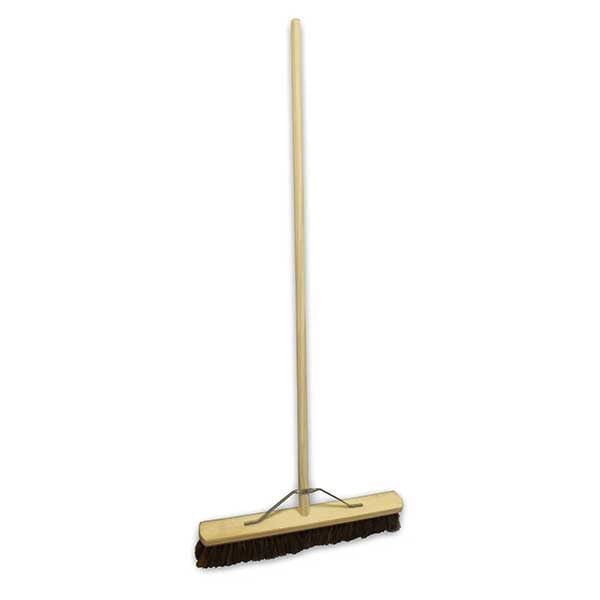 Spare and Square Brooms 24" 18"/24"/36" Bassine Stiff Wooden Broom BBC24.5COM - Buy Direct from Spare and Square