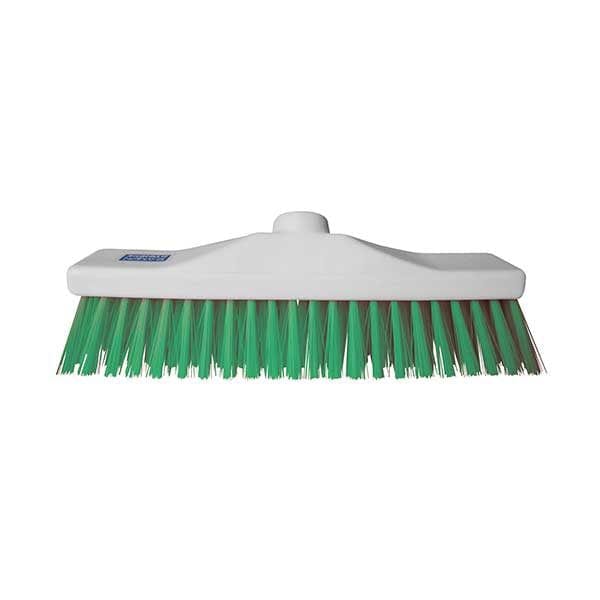 Spare and Square Brooms Green 30cm Stiff Broom - Colour Coded CB02G - Buy Direct from Spare and Square
