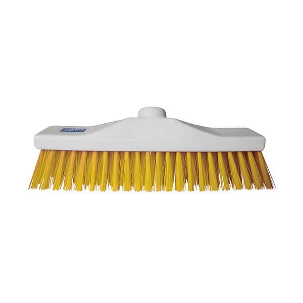 Spare and Square Brooms Yellow 30cm Stiff Broom - Colour Coded CB02Y - Buy Direct from Spare and Square
