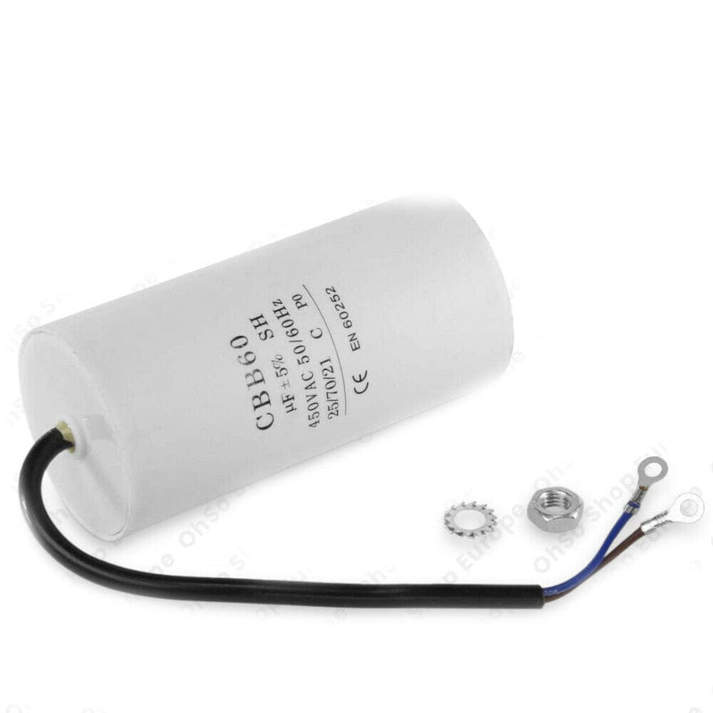 Spare and Square Capacitor Universal 100uf / 100MFD Capacitor With 20cm Cable Connectors - 450VAC 11-CA-100C - Buy Direct from Spare and Square