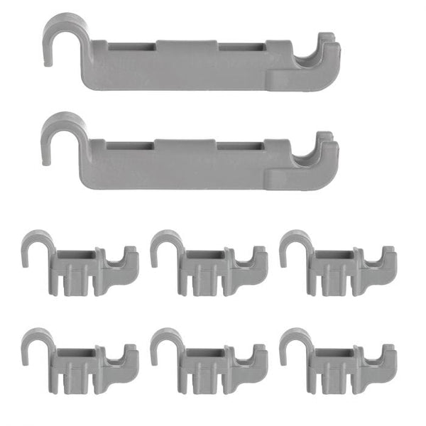 Spare and Square Dishwasher Spares Dishwasher Lower Basket Rail Clips Kit - 611472 DWP28 - Buy Direct from Spare and Square