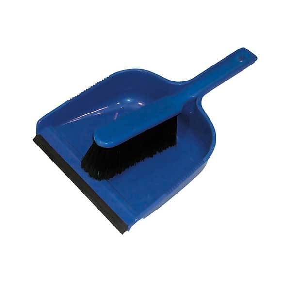 Spare and Square Dustpan Sets Blue Dust Pan & Brush Set (Soft) - Premium Soft Brush and Dustpan Set - Colour Coded 8599B - Buy Direct from Spare and Square