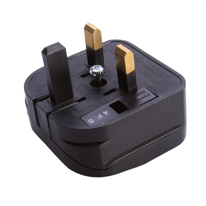 Spare and Square Electrical Miscellaneous European Converter Plug Black 429.822UK - Buy Direct from Spare and Square