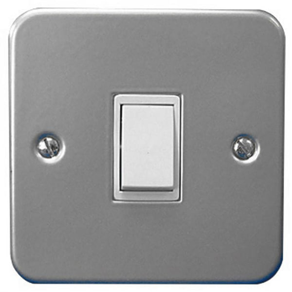 Spare and Square Electrical Miscellaneous Jegs 1 Gang 2 Way Switch Metal Clad Grey JF492GY - Buy Direct from Spare and Square