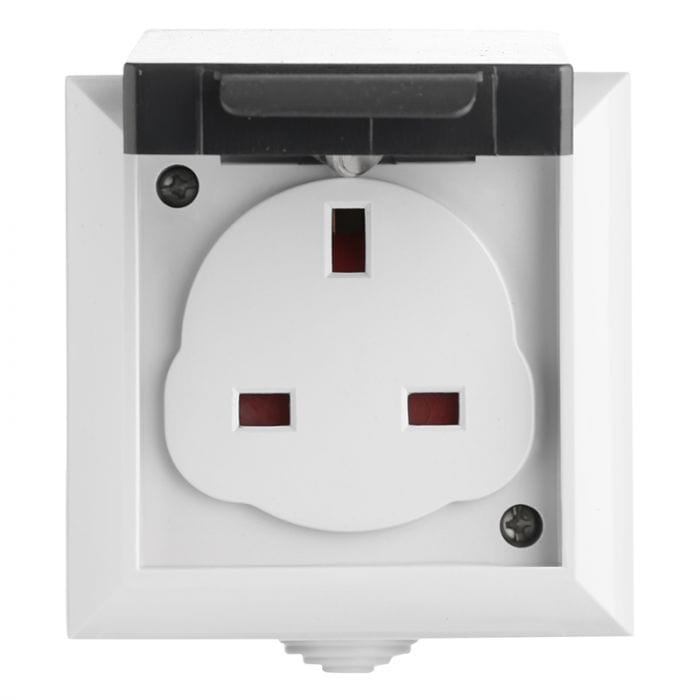 Spare and Square Electrical Miscellaneous Jegs 1 Gang Unswitched Ip54 Weatherproof Socket JF210D - Buy Direct from Spare and Square