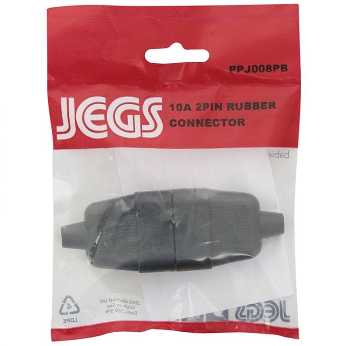 Spare and Square Electrical Miscellaneous Jegs 10 Amp Black 2 Pin Connector PPJ008PB - Buy Direct from Spare and Square