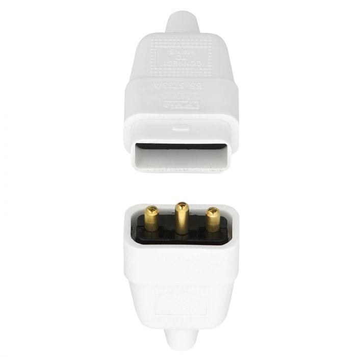 Spare and Square Electrical Miscellaneous Jegs 10 Amp White 3 Pin Connector PPJ009PW - Buy Direct from Spare and Square