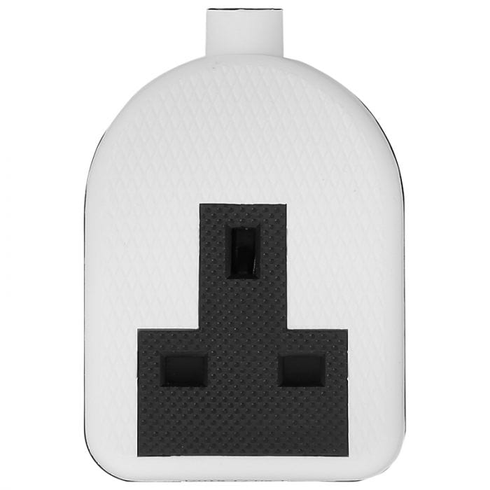 Spare and Square Electrical Miscellaneous Jegs 13 Amp 1 Gang Trailing Socket White Rubber PPJ013A - Buy Direct from Spare and Square