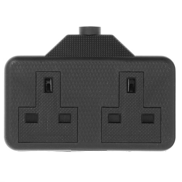 Spare and Square Electrical Miscellaneous Jegs 13 Amp 2 Gang Trailing Socket Black PPJ014BK - Buy Direct from Spare and Square