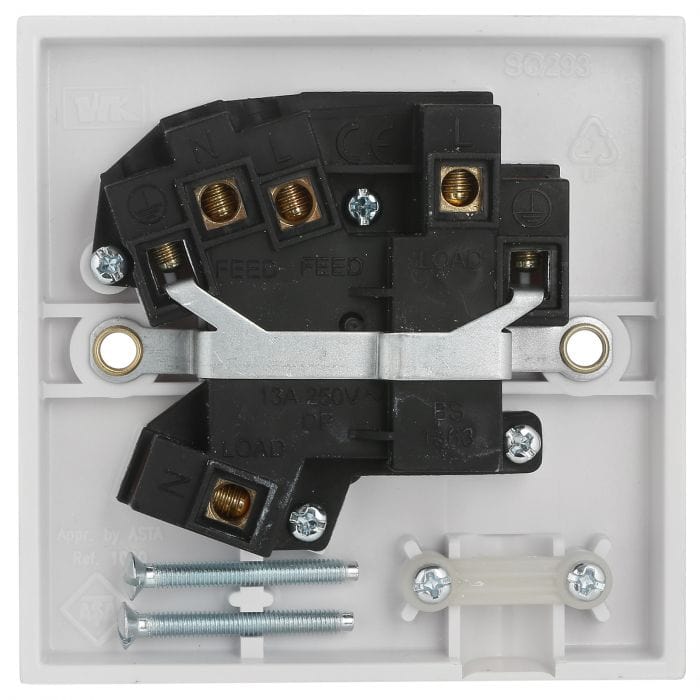 Spare and Square Electrical Miscellaneous Jegs 13A Switch Fused Spur JF742 - Buy Direct from Spare and Square