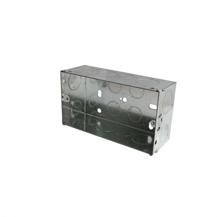 Spare and Square Electrical Miscellaneous Jegs 2 Gang Metal Back Box 47mm PPJ117D - Buy Direct from Spare and Square