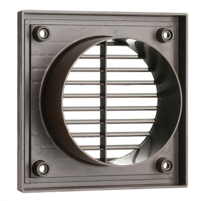 Spare and Square Electrical Miscellaneous Jegs 4 Inch Fixed Louvre Grill Brown JM055BR - Buy Direct from Spare and Square