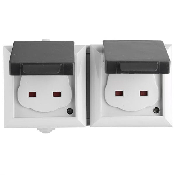 Spare and Square Electrical Miscellaneous Jegs Double Unswitched Ip54 Weatherproof Socket JF214D - Buy Direct from Spare and Square