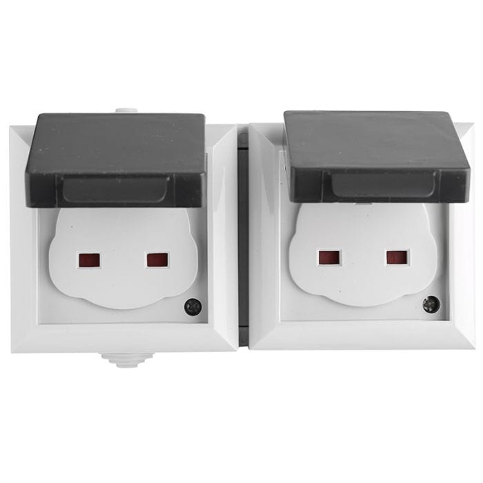 Spare and Square Electrical Miscellaneous Jegs Double Unswitched Ip54 Weatherproof Socket JF214D - Buy Direct from Spare and Square