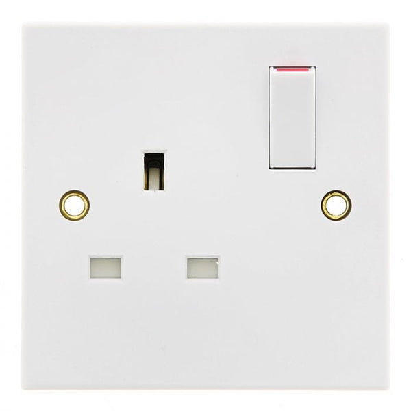 Spare and Square Electrical Miscellaneous Jegs Flush Fitting Single Switched Socket PPJ071T - Buy Direct from Spare and Square