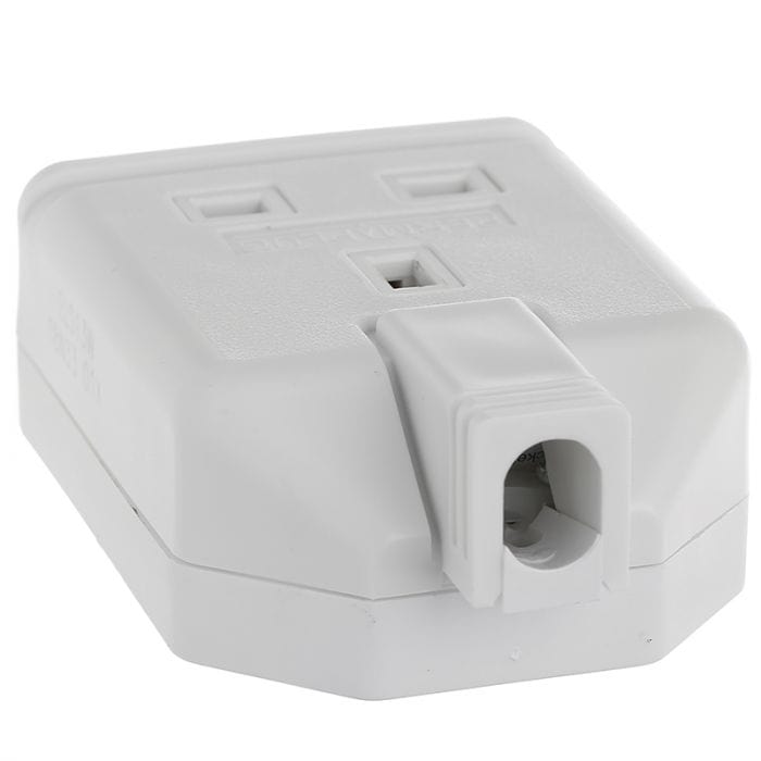 Spare and Square Electrical Miscellaneous Jegs Perma 1 Gang Trailing Socket White JZ034X - Buy Direct from Spare and Square