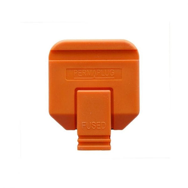 Spare and Square Electrical Miscellaneous Jegs Perma 13 Amp Rubber Plug Orange PPJ010PT - Buy Direct from Spare and Square