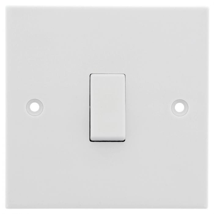 Spare and Square Electrical Miscellaneous Jegs Single Wall Switch - 1 Way - Flush PPJ073T - Buy Direct from Spare and Square