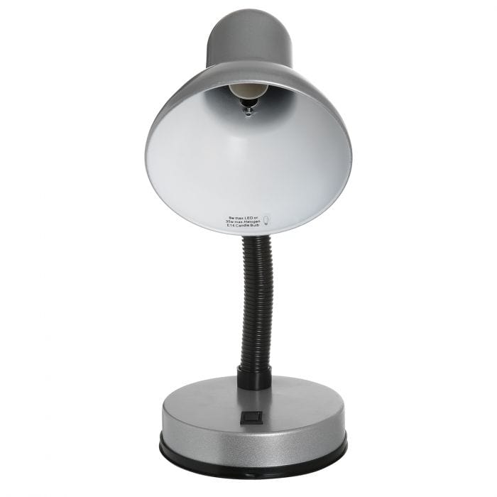 Spare and Square Electrical Miscellaneous Lloytron Silver Flexi Desk Lamp JEL958SV - Buy Direct from Spare and Square
