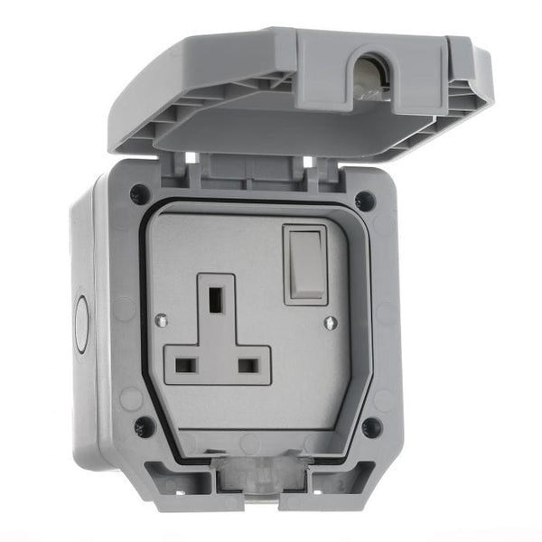 Spare and Square Electrical Miscellaneous Lyvia Outdoor Socket - 1 Gang - 13 Amp JF552 - Buy Direct from Spare and Square