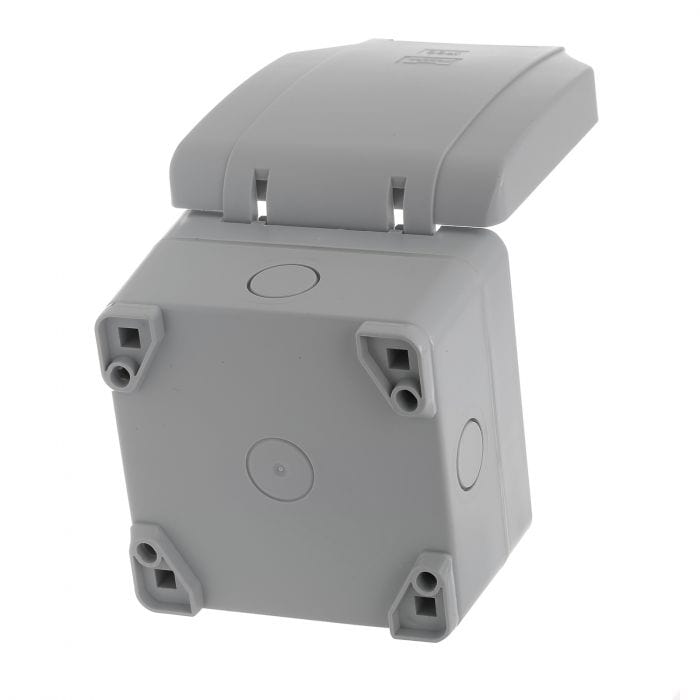 Spare and Square Electrical Miscellaneous Lyvia Outdoor Socket - 1 Gang - 13 Amp JF552 - Buy Direct from Spare and Square