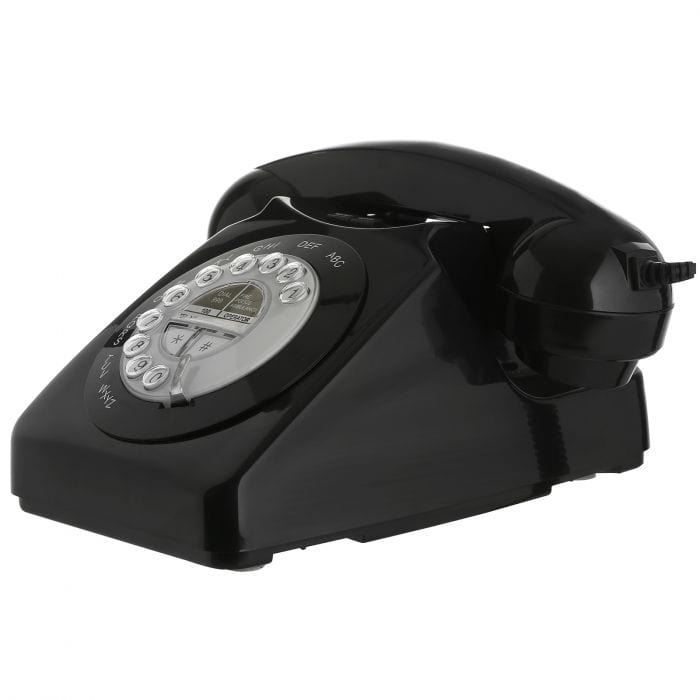 Spare and Square Electrical Miscellaneous Mayfair 2 Piece Retro Dial Telephone - Black JAA546 - Buy Direct from Spare and Square