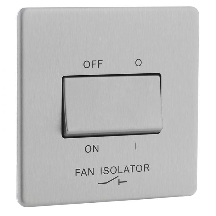 Spare and Square Electrical Miscellaneous Nexus 3 Pole Fan Isolator Switch Stainless Steel JF463SS - Buy Direct from Spare and Square