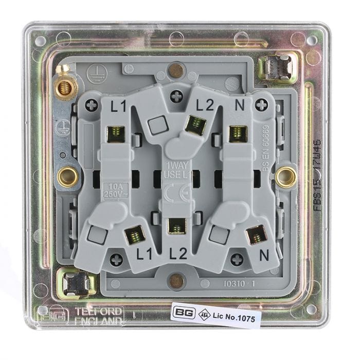 Spare and Square Electrical Miscellaneous Nexus 3 Pole Fan Isolator Switch Stainless Steel JF463SS - Buy Direct from Spare and Square