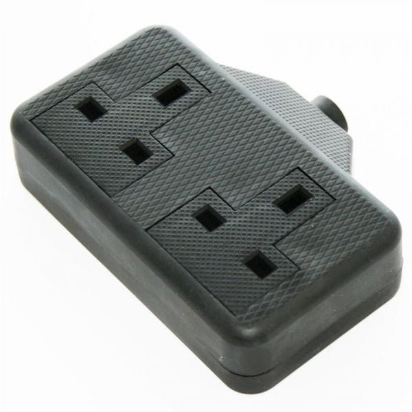 Spare and Square Extension Leads Jegs 2 Gang Trailing Socket Black JF067BK - Buy Direct from Spare and Square