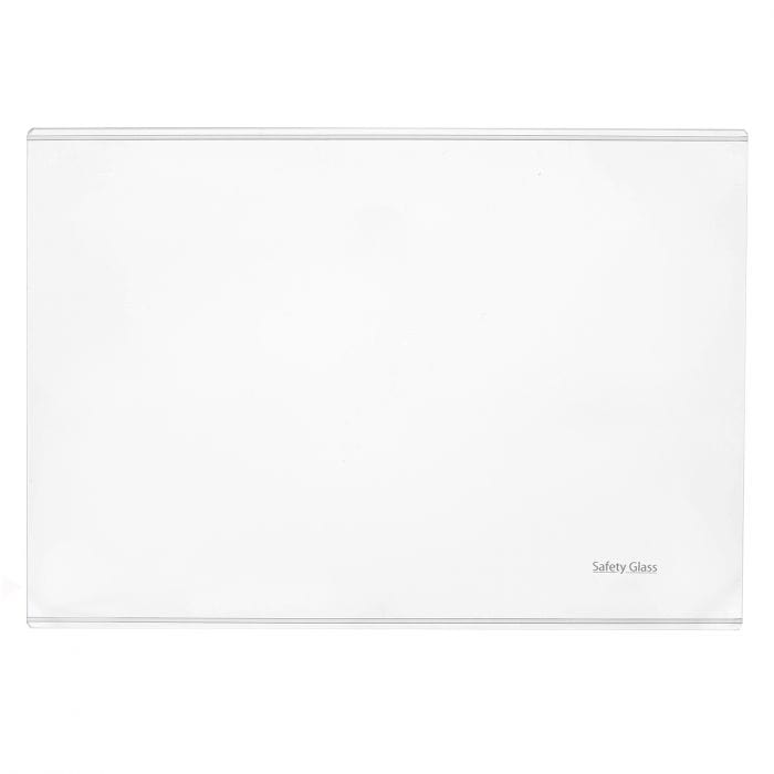 Spare and Square Fridge Freezer Spares Fridge Freezer Glass Shelf - Upper - 430mm X 300mm BE4146140600 - Buy Direct from Spare and Square