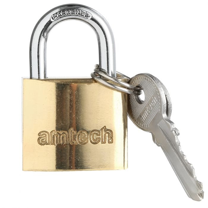 Spare and Square Hand Tools Amtech 32mm Brass Padlock JL217 - Buy Direct from Spare and Square