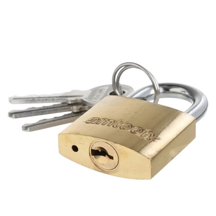 Spare and Square Hand Tools Amtech 32mm Brass Padlock JL217 - Buy Direct from Spare and Square