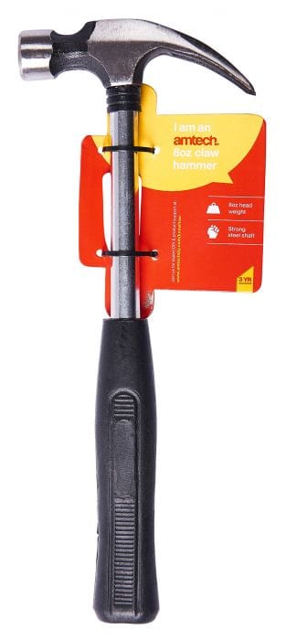 Spare and Square Hand Tools Amtech 8Oz Claw Hammer JL051G - Buy Direct from Spare and Square