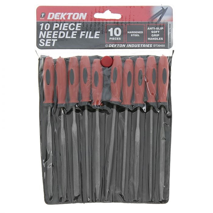 Spare and Square Hand Tools Dekton 10 Piece Needle File Set JLD008 - Buy Direct from Spare and Square