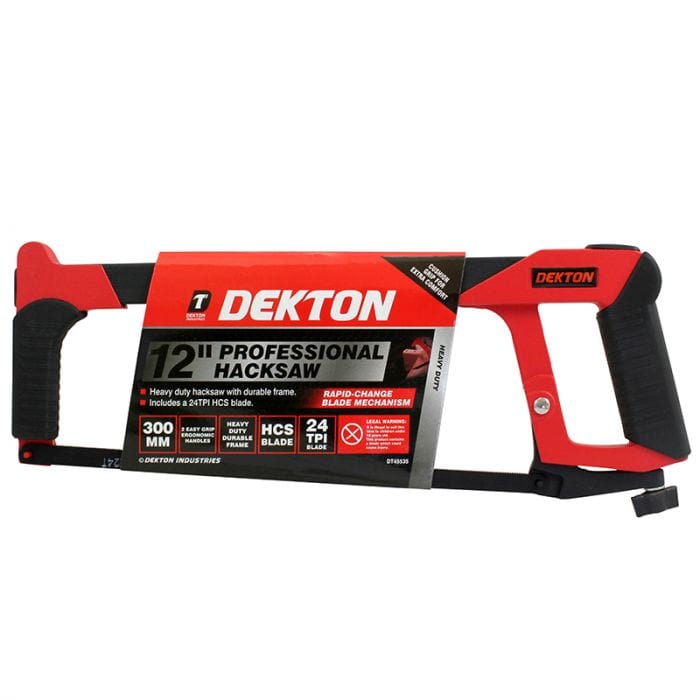 Spare and Square Hand Tools Dekton 12 Inch ProfESsional Hacksaw JLD090 - Buy Direct from Spare and Square