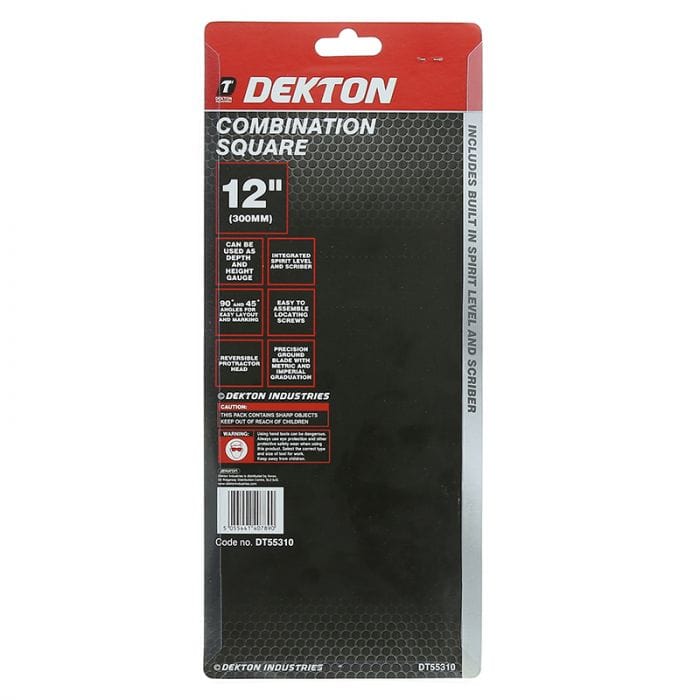 Spare and Square Hand Tools Dekton Combination Square 12 Inch JLD251 - Buy Direct from Spare and Square