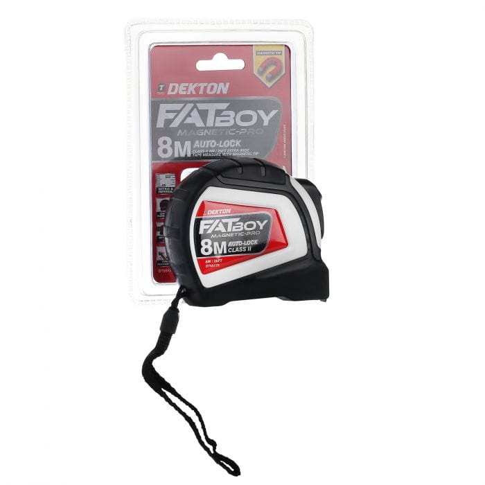 Spare and Square Hand Tools Dekton FatBoy Magnetic Tape Measure - 8m JLD165 - Buy Direct from Spare and Square