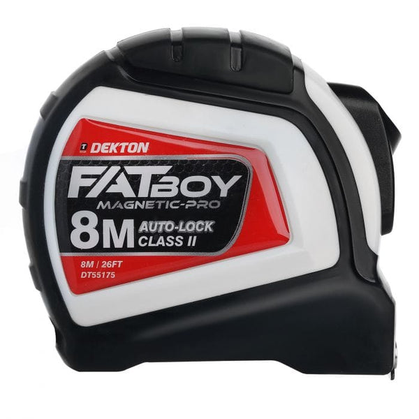 Spare and Square Hand Tools Dekton FatBoy Magnetic Tape Measure - 8m JLD165 - Buy Direct from Spare and Square