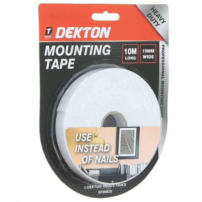 Spare and Square Hand Tools Dekton Mounting Tape - 10m PM1526 - Buy Direct from Spare and Square