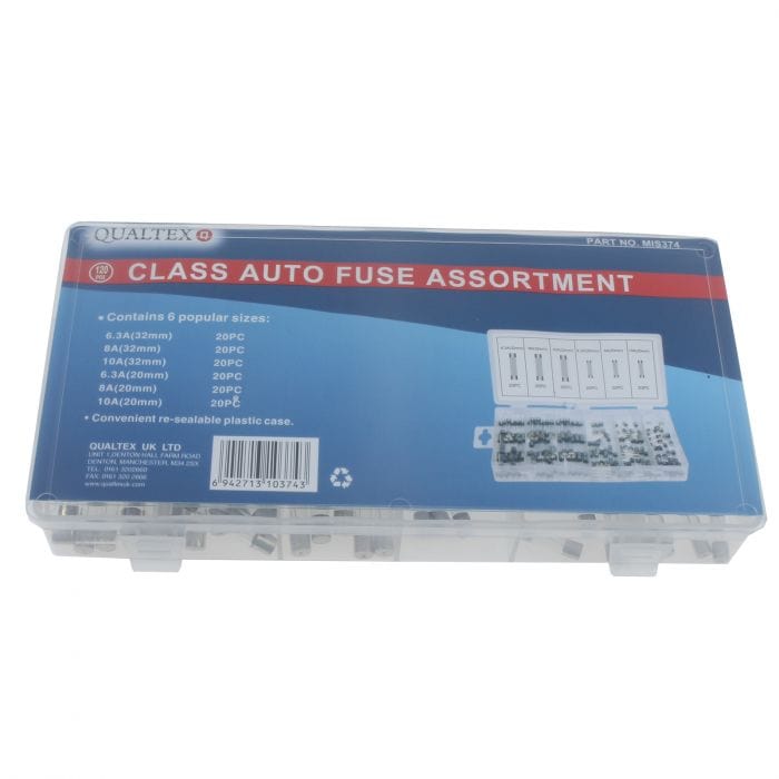 Spare and Square Hand Tools Electrical Fuse Assortment Box - 120 Pieces MIS374 - Buy Direct from Spare and Square