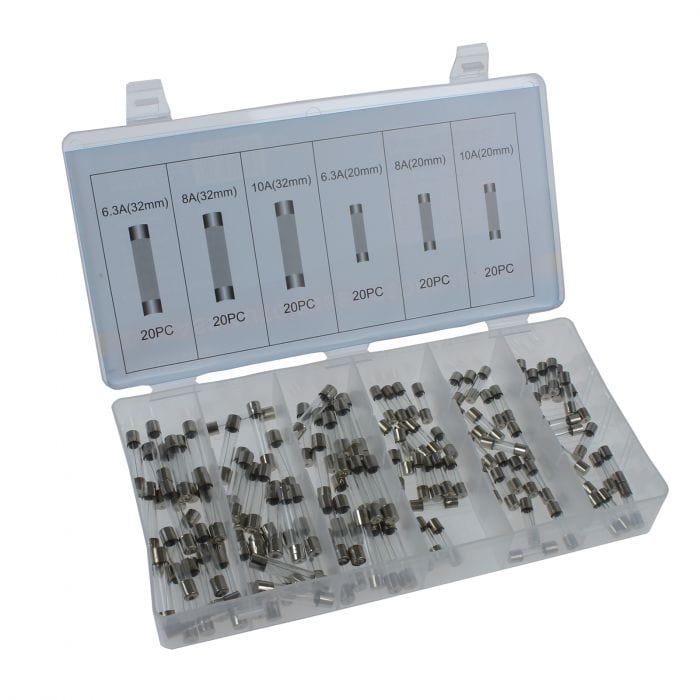 Spare and Square Hand Tools Electrical Fuse Assortment Box - 120 Pieces MIS374 - Buy Direct from Spare and Square