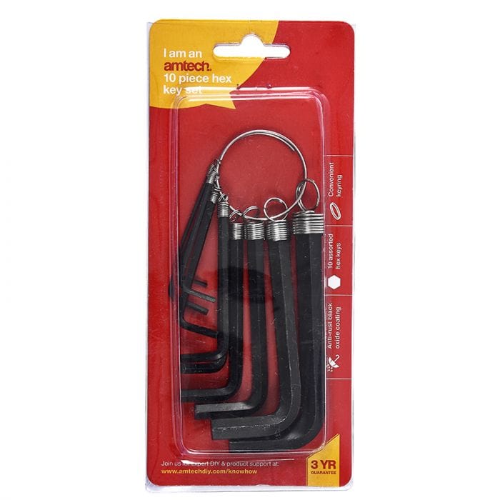 Spare and Square Hand Tools Jegs 10 Piece Hex Key Wrench Set JL079M - Buy Direct from Spare and Square