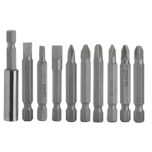 Spare and Square Hand Tools Jegs 10 Piece Power Bit Screwdriver Set JL106 - Buy Direct from Spare and Square