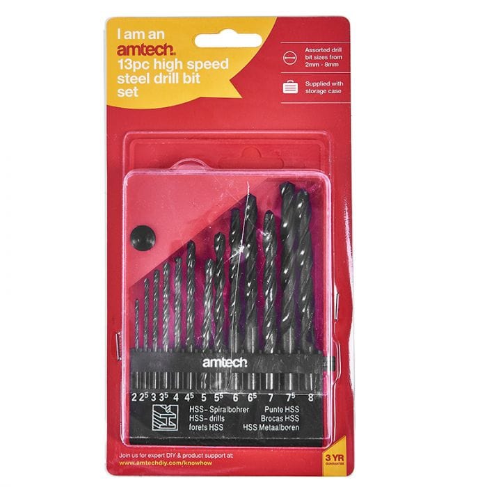 Spare and Square Hand Tools Jegs 13 Piece Hi Speed Drill Set 2mm - 8mm JL068F - Buy Direct from Spare and Square