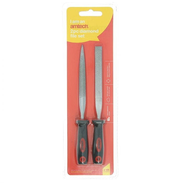 Spare and Square Hand Tools Jegs 2Pc Diamond File Set JL147 - Buy Direct from Spare and Square