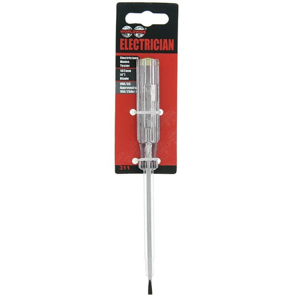 Spare and Square Hand Tools Jegs 4 Inch Mains Tester Screwdriver JL099 - Buy Direct from Spare and Square