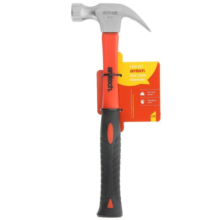 Spare and Square Hand Tools Jegs 8Oz Claw Hammer Fibreglass Shaft JL138 - Buy Direct from Spare and Square