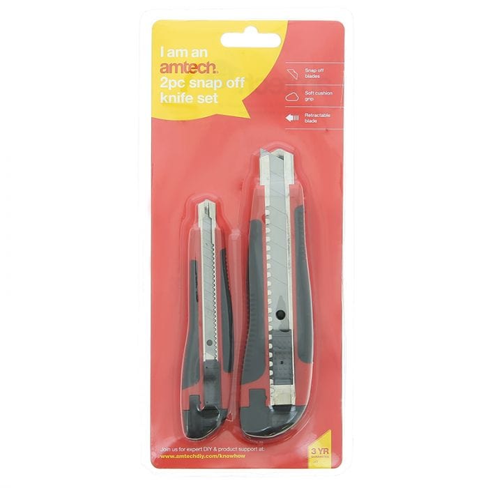 Spare and Square Home Miscellaneous Amtech 2Pc Snap Off Knife Set JL285 - Buy Direct from Spare and Square