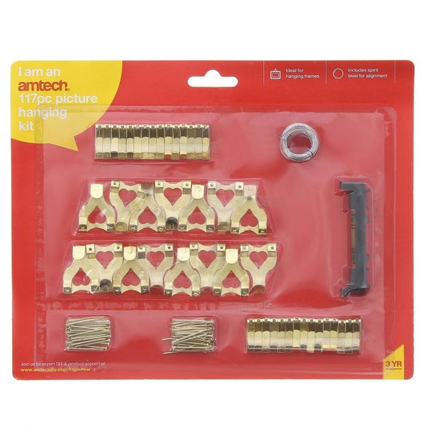 Spare and Square Home Miscellaneous Amtech Picture Hanging Kit IR104 - Buy Direct from Spare and Square